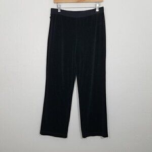 Lauren Ralph Lauren Petite Velvet Pull-On Pants Black Size P